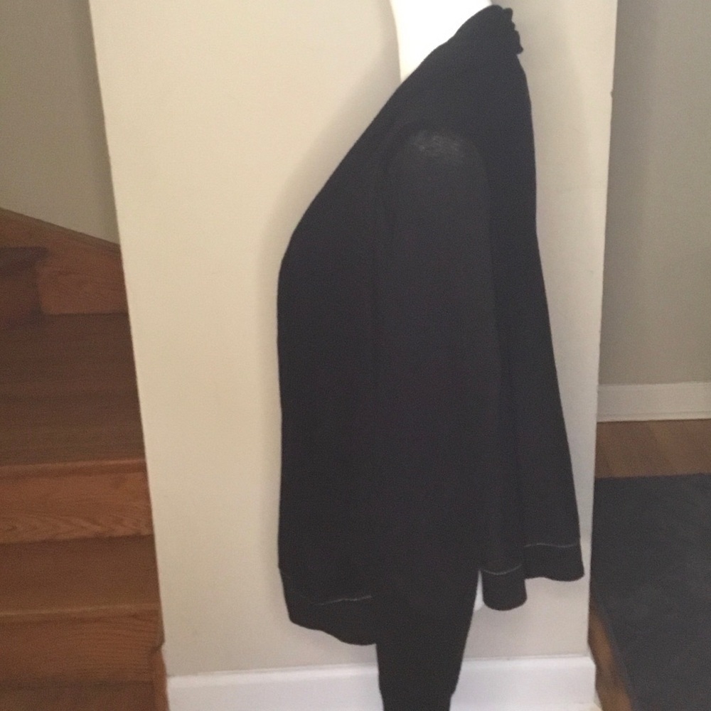 CAbi Black Cardigan Chunky Knit Open Front for Versatile Style - Picture 3 of 7